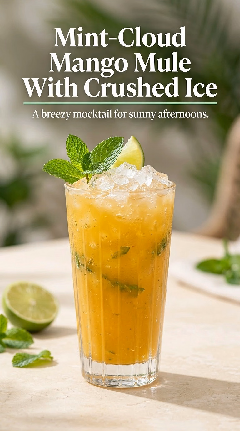 Mint-Cloud Mango Mule With Crushed Ice