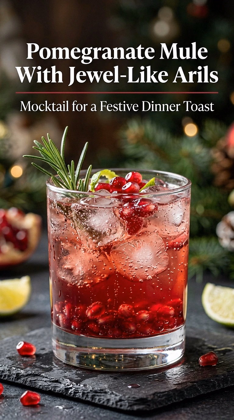 Pomegranate Mule With Jewel-Like Arils