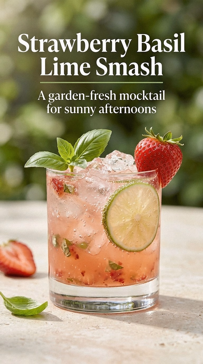 Strawberry Basil Lime Smash