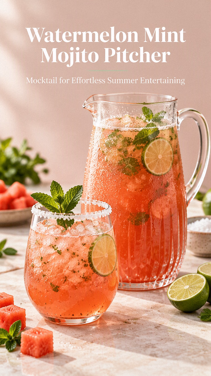 Watermelon Mint Mojito Pitcher