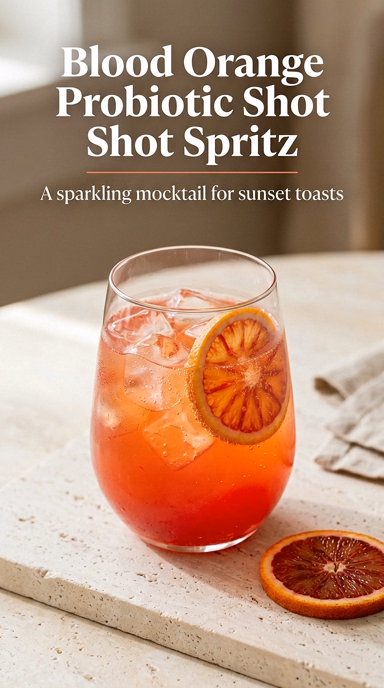 Blood Orange Probiotic Shot Spritz