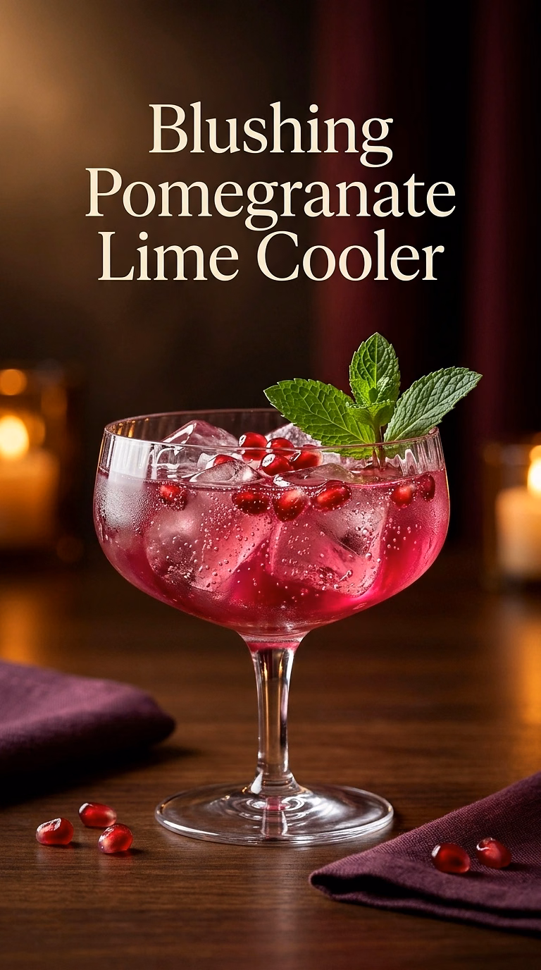 Blushing Pomegranate Lime Cooler