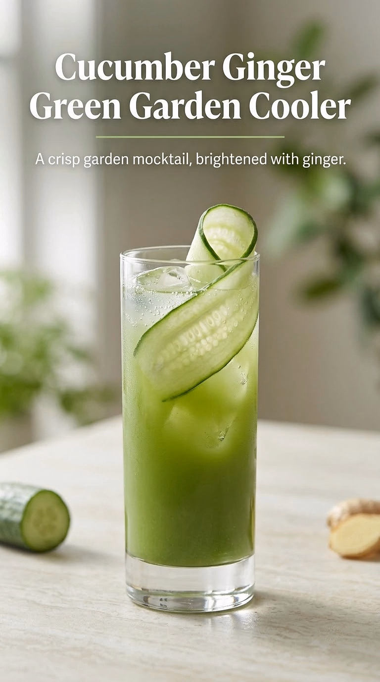 Cucumber Ginger Green Garden Cooler