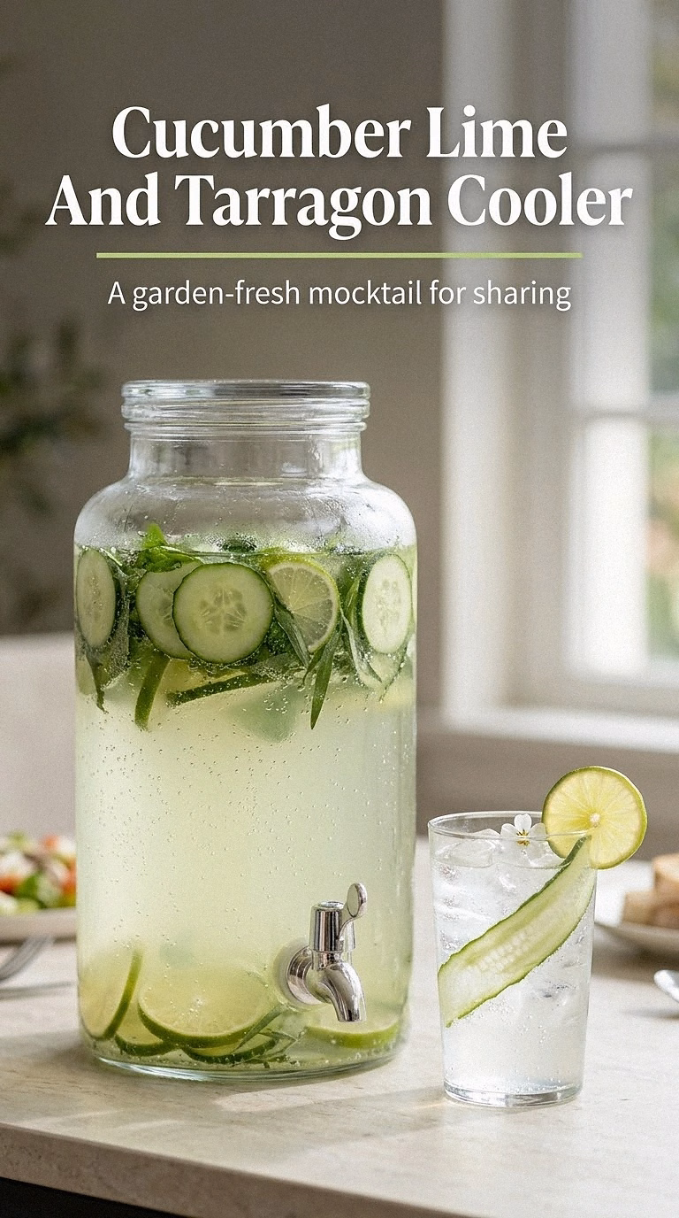 Cucumber Lime And Tarragon Cooler