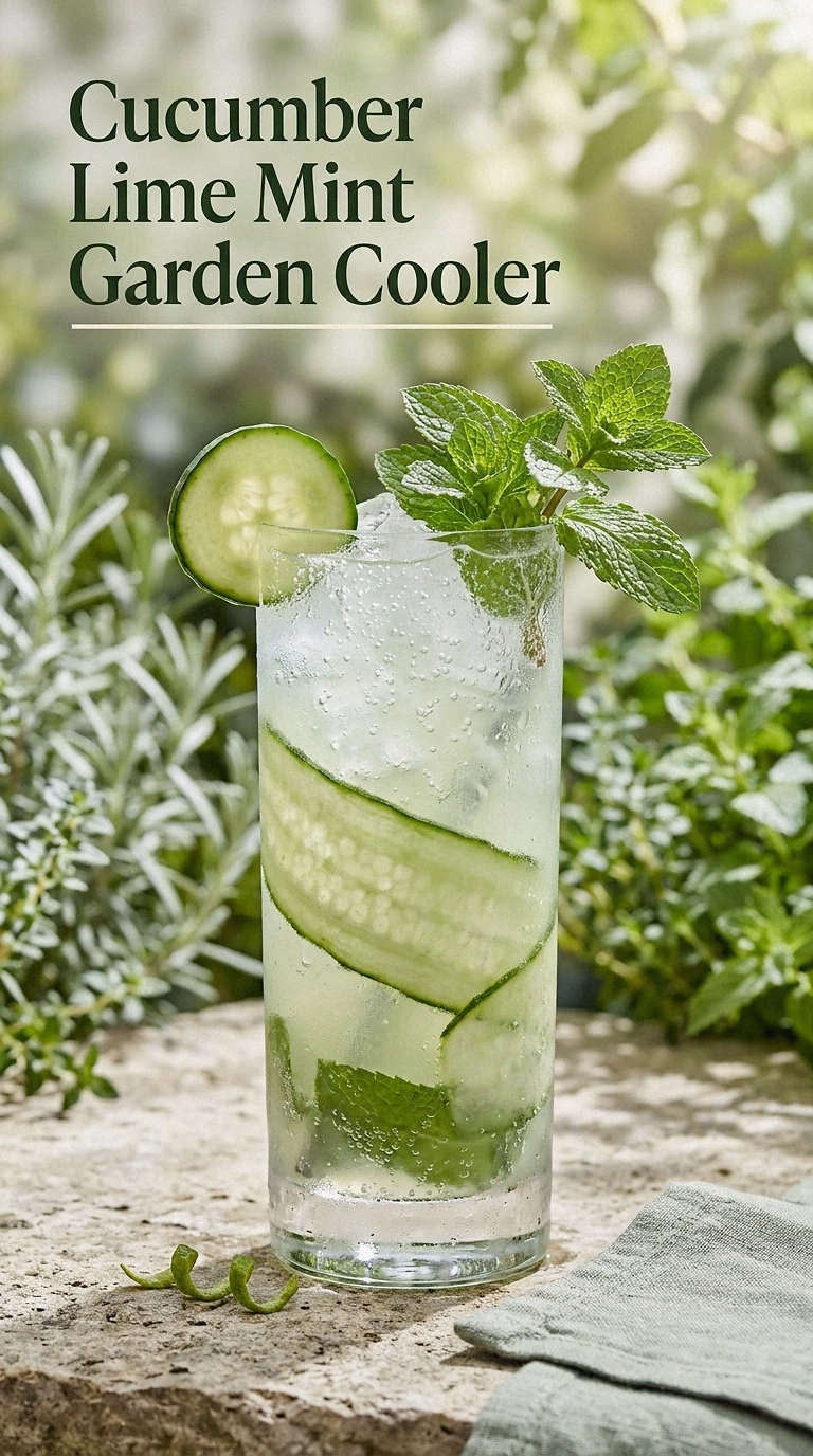 Cucumber Lime Mint Garden Cooler