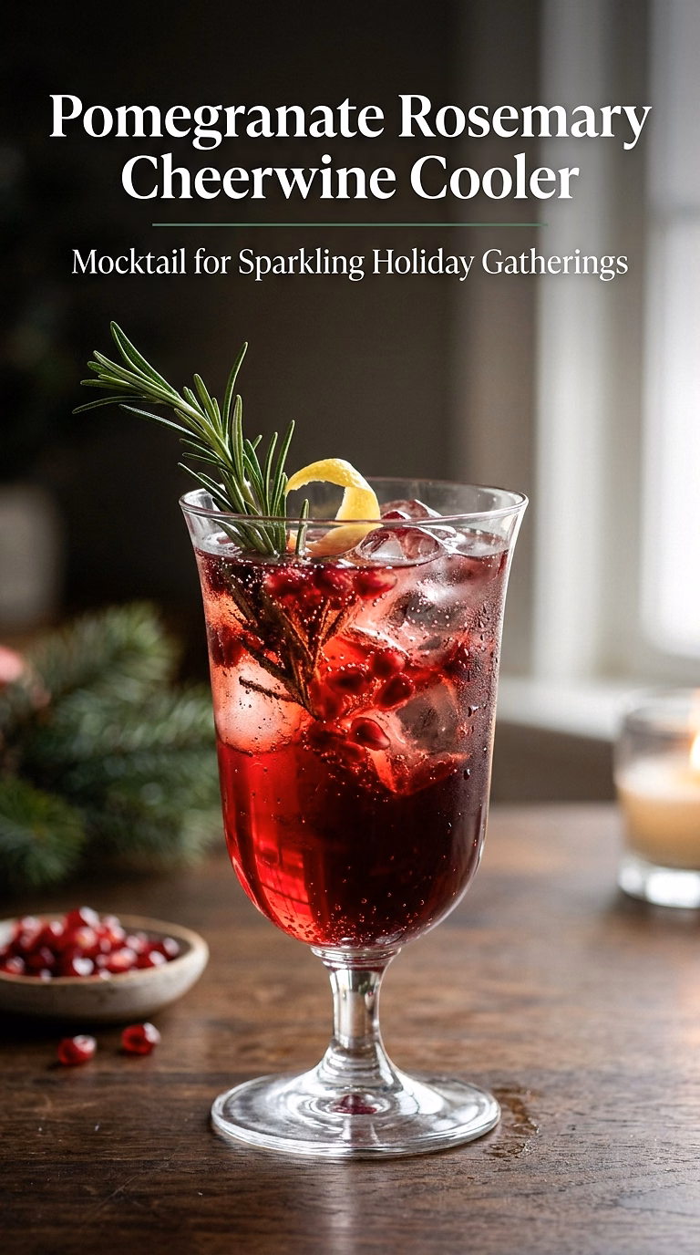Pomegranate Rosemary Cheerwine Cooler