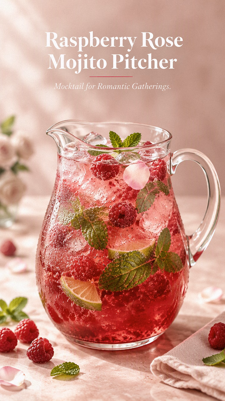 Raspberry Rose Mojito Pitcher