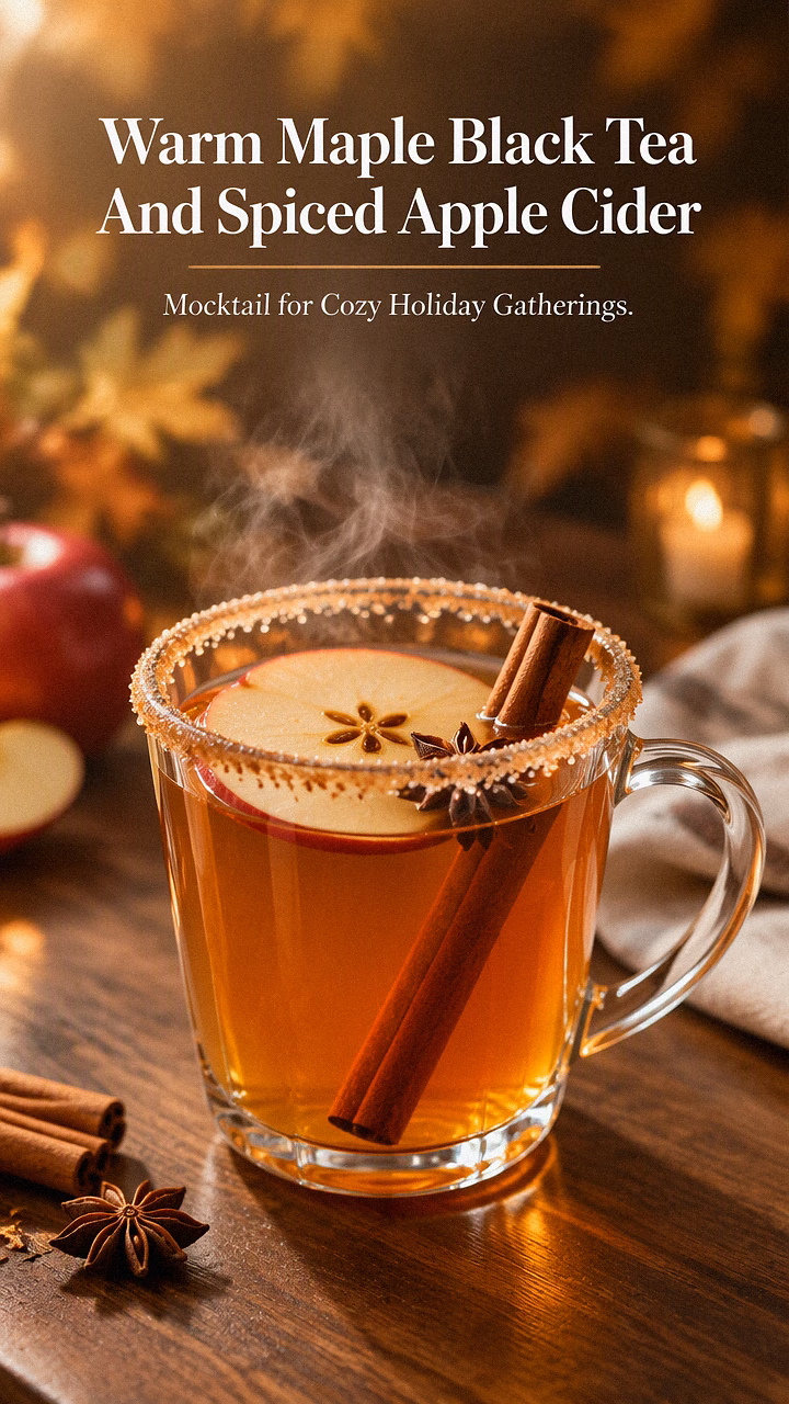 Warm Maple Black Tea And Spiced Apple Cider