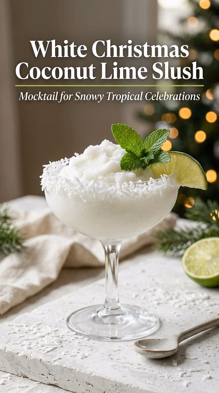 White Christmas Coconut Lime Slush