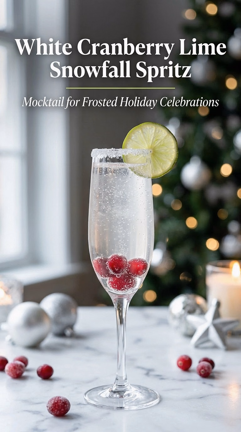 White Cranberry Lime Snowfall Spritz