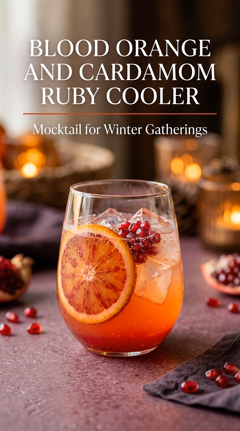 Blood Orange And Cardamom Ruby Cooler