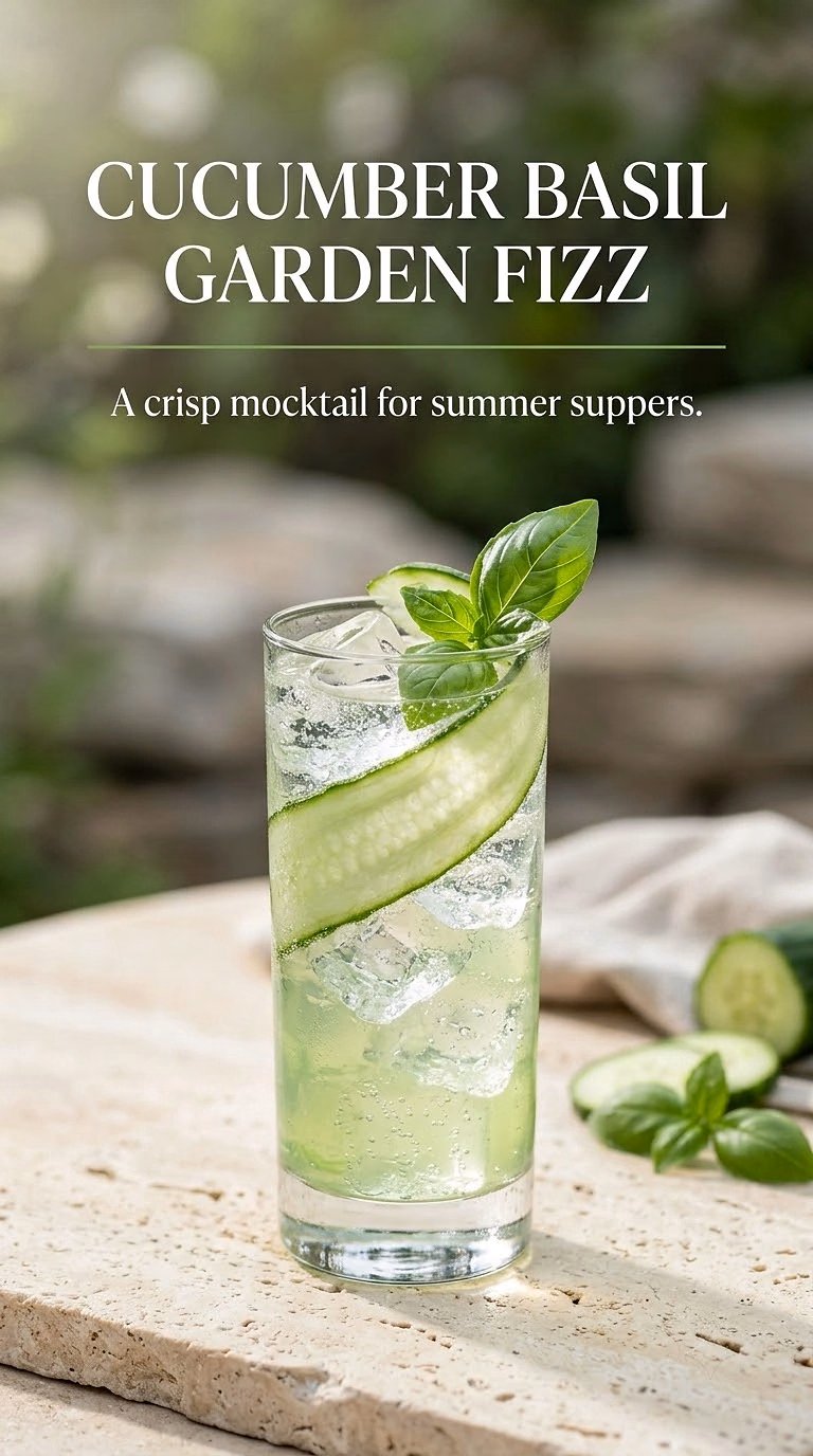 Cucumber Basil Garden Fizz