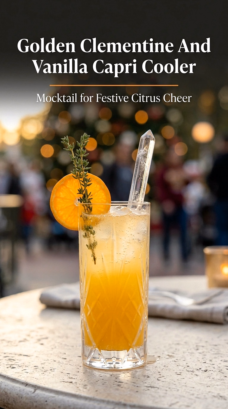 Golden Clementine And Vanilla Capri Cooler