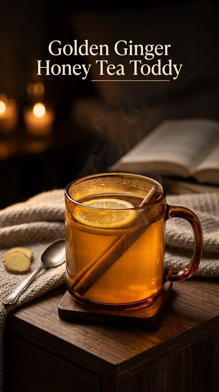 Golden Ginger Honey Tea Toddy