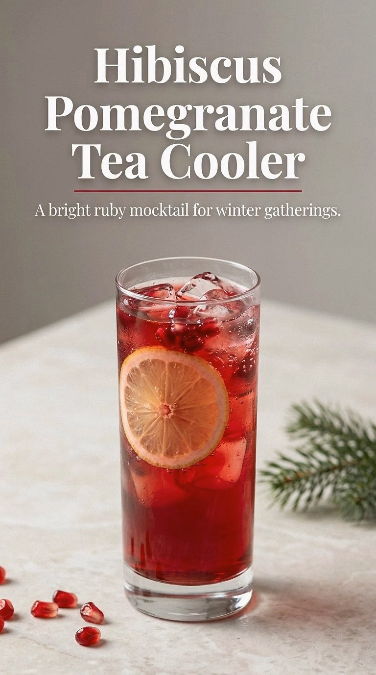 Hibiscus Pomegranate Tea Cooler