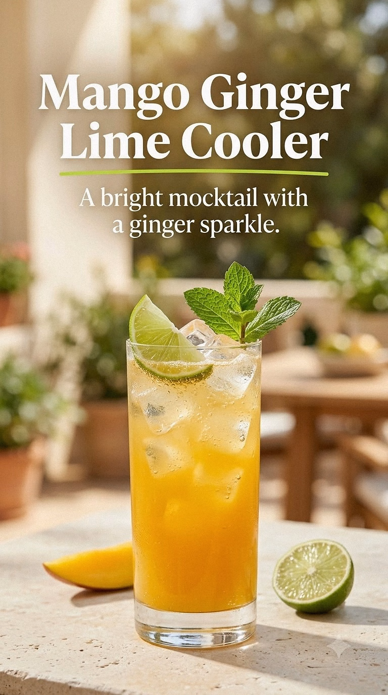 Mango Ginger Lime Cooler