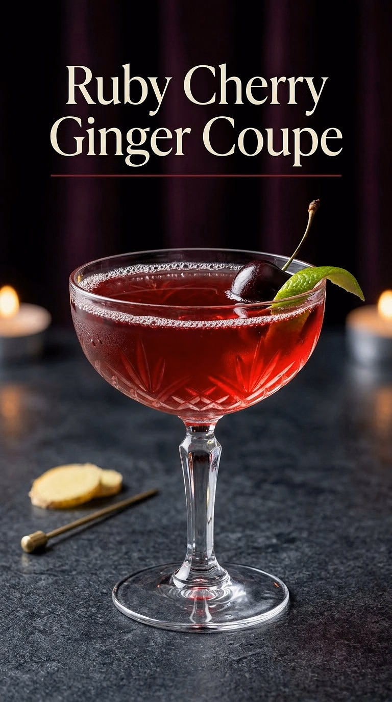 Ruby Cherry Ginger Coupe