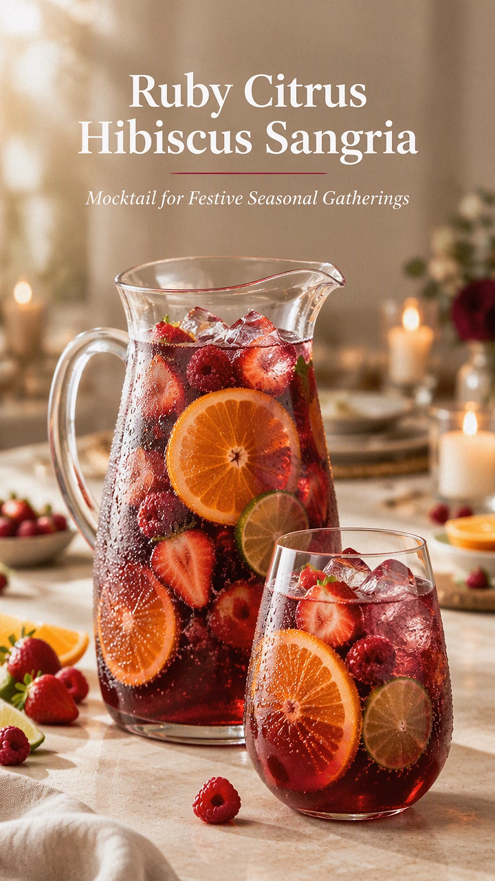 Ruby Citrus Hibiscus Sangria