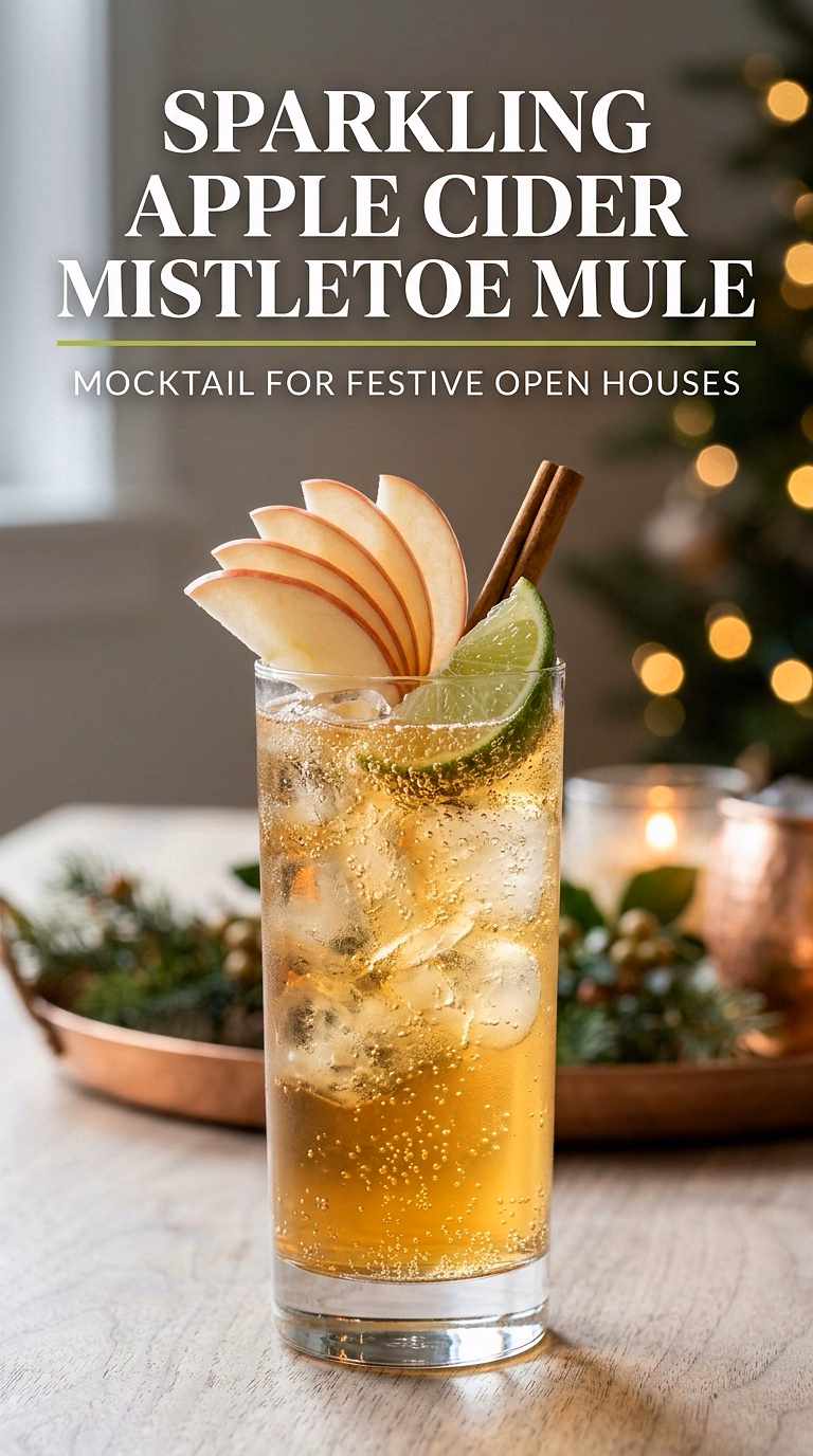 Sparkling Apple Cider Mistletoe Mule