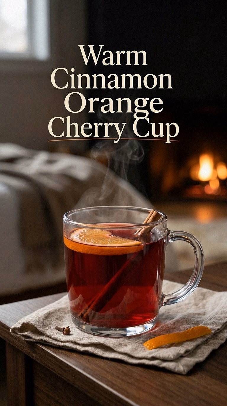 Warm Cinnamon Orange Cherry Cup