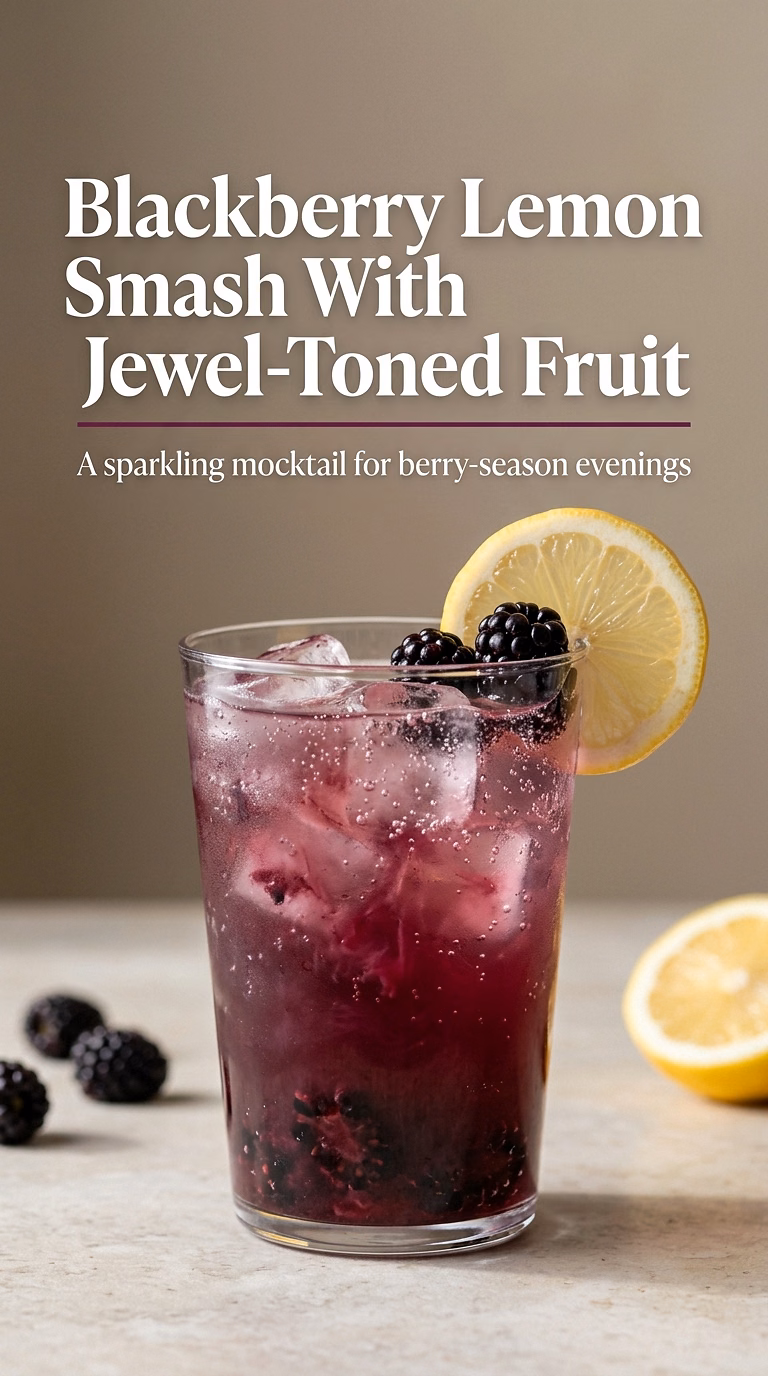 Blackberry Lemon Smash With Jewel-Toned Fruit
