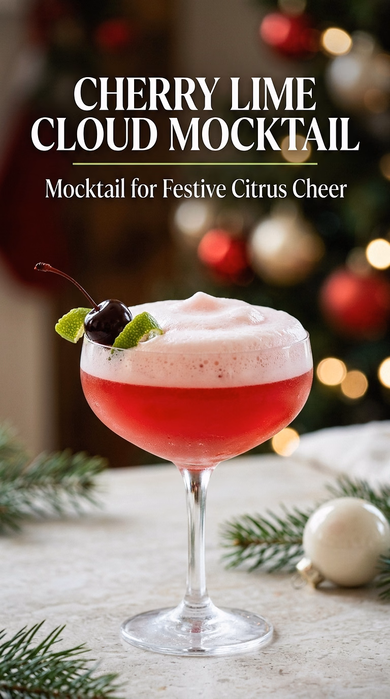 Cherry Lime Cloud Mocktail