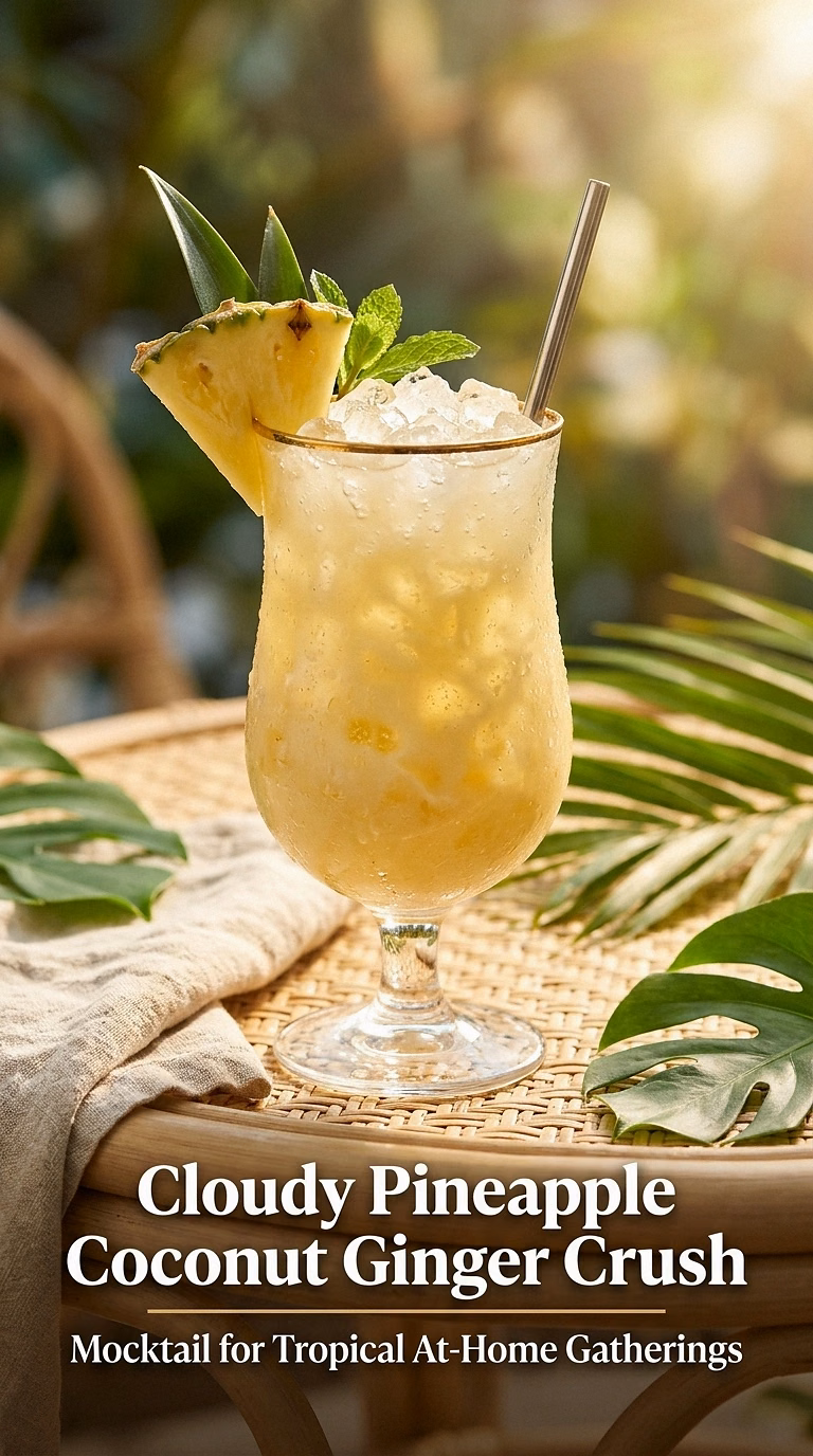 Cloudy Pineapple Coconut Ginger Crush