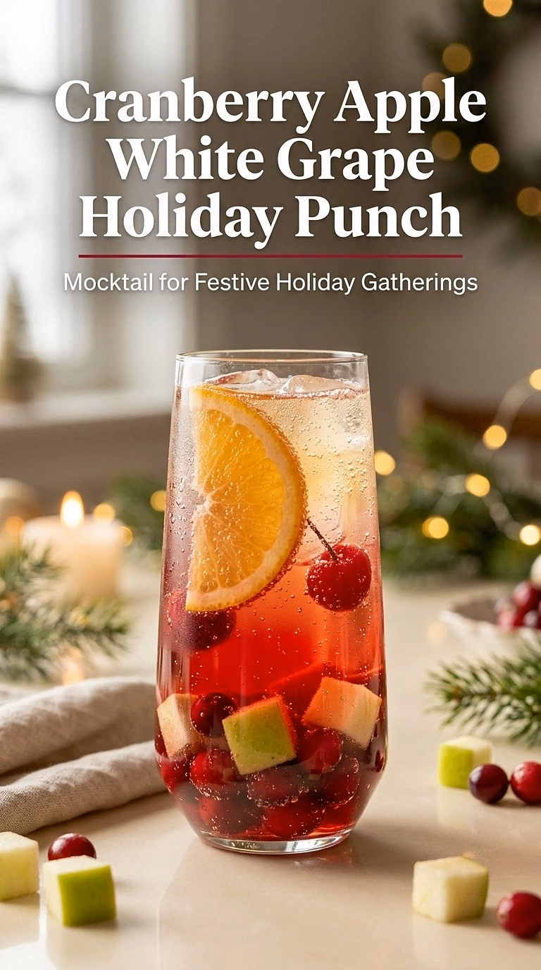 Cranberry Apple White Grape Holiday Punch