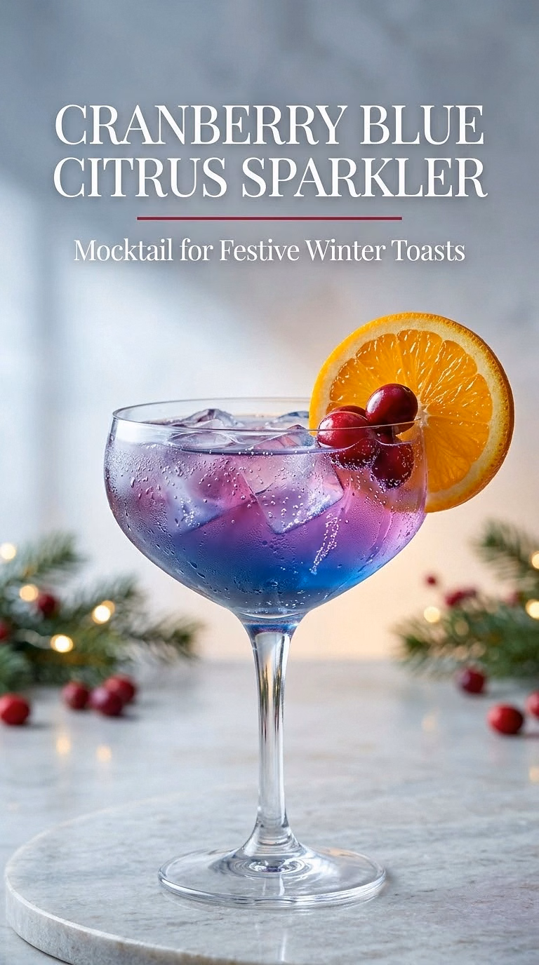 Cranberry Blue Citrus Sparkler