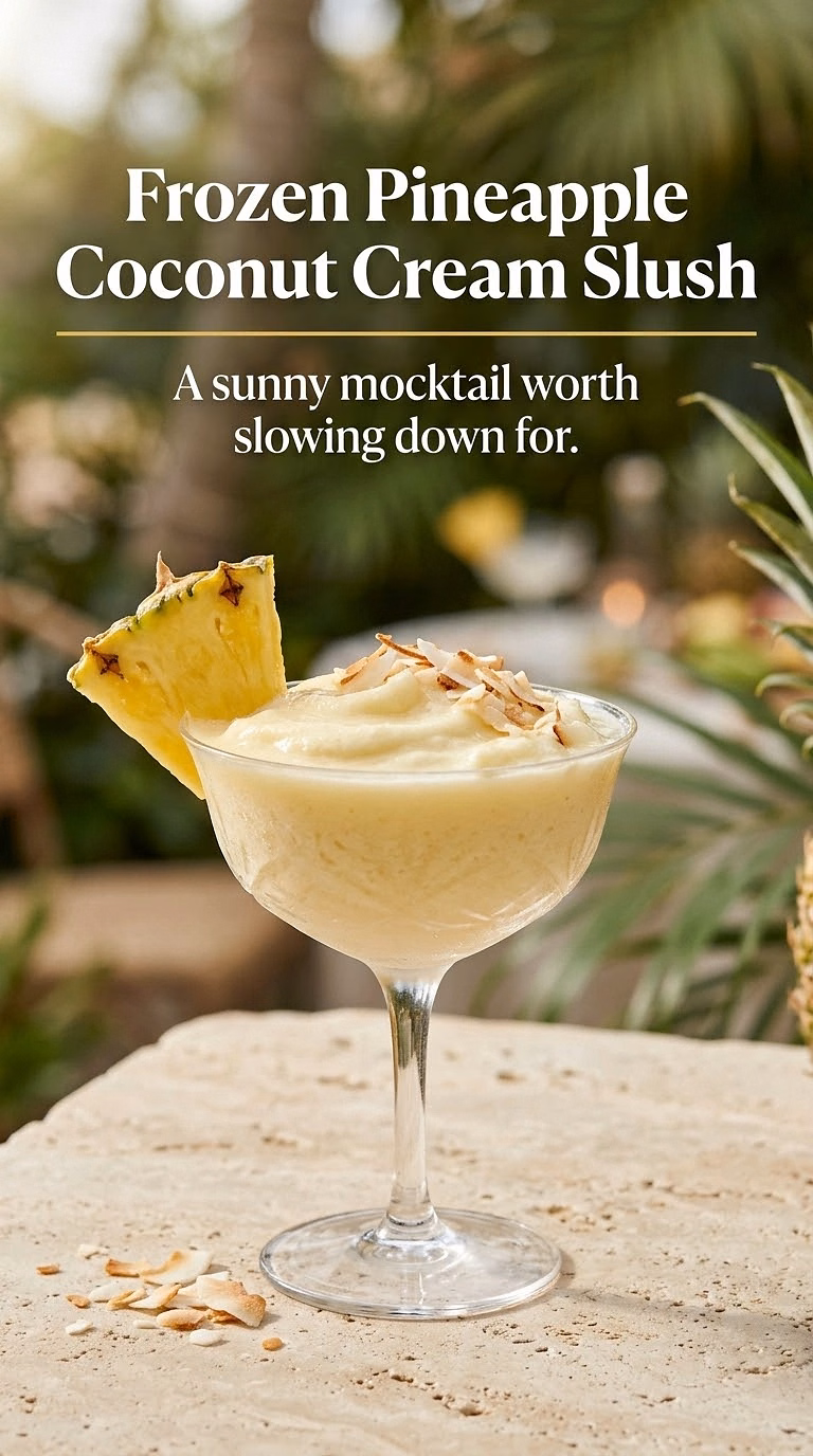 Frozen Pineapple Coconut Cream Slush