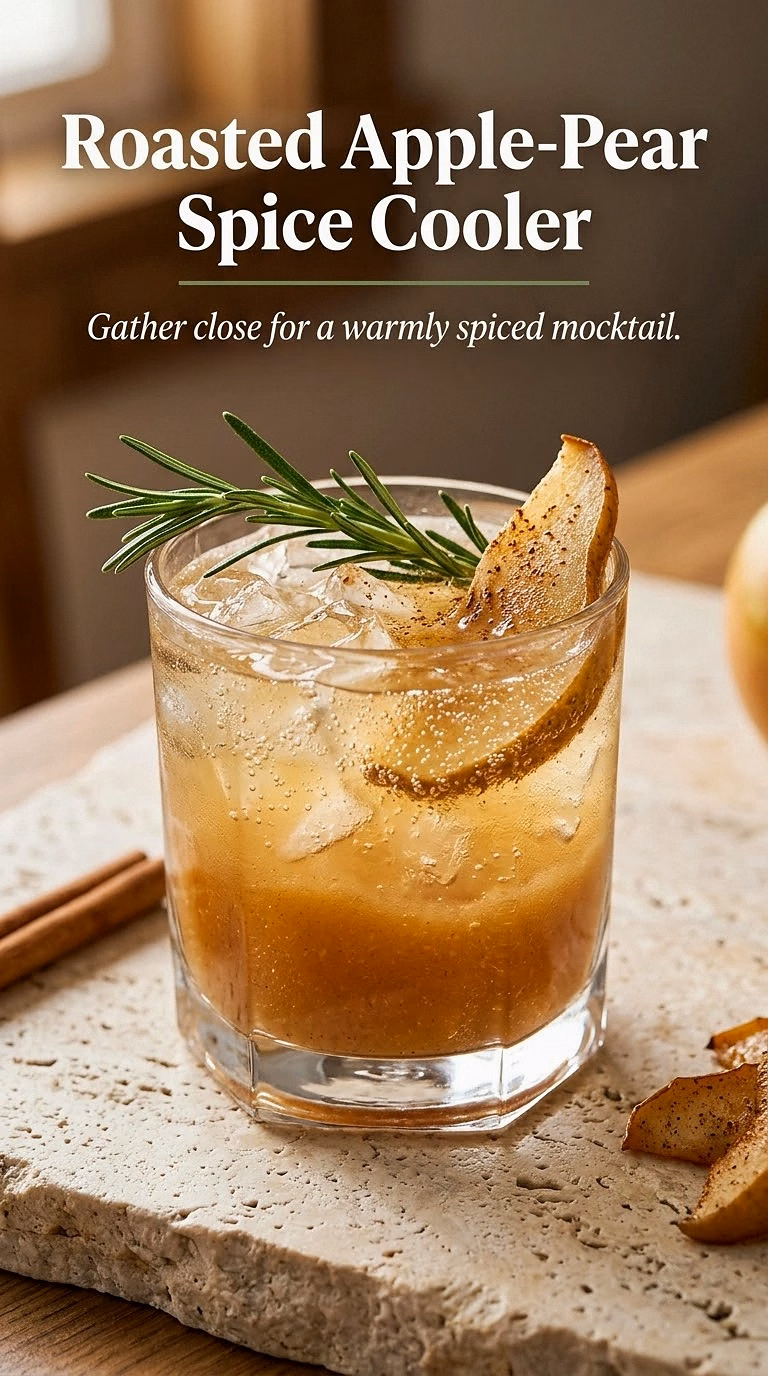 Roasted Apple-Pear Spice Cooler