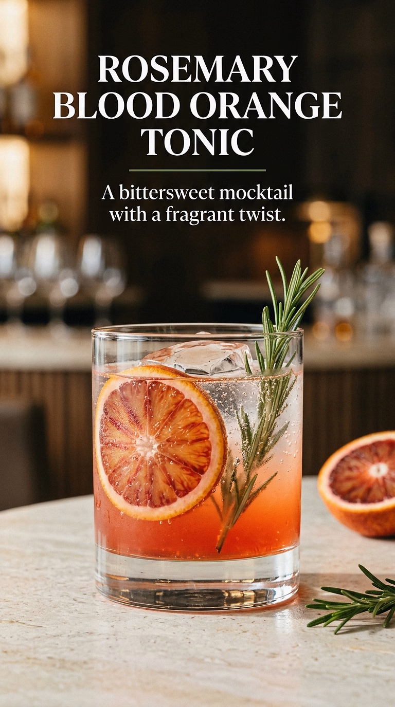 Rosemary Blood Orange Tonic
