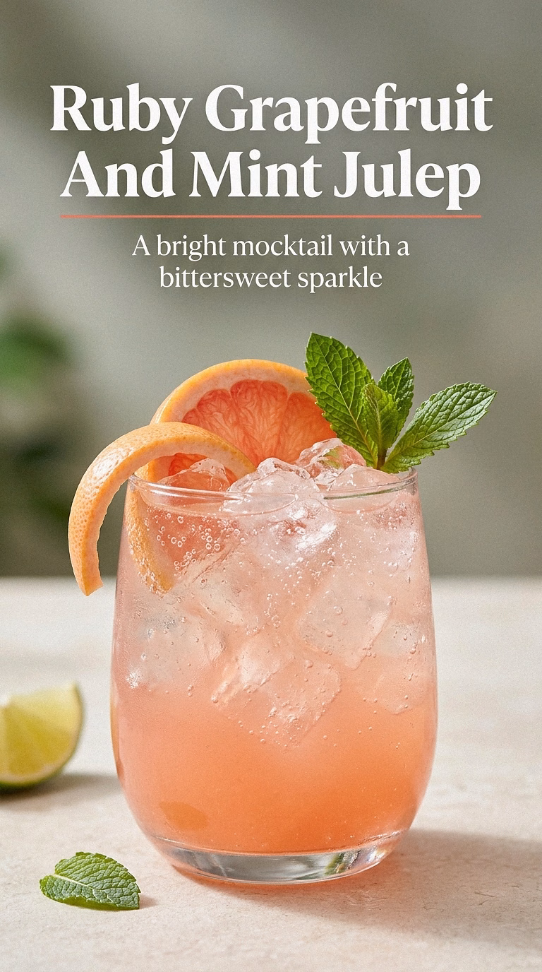 Ruby Grapefruit And Mint Julep