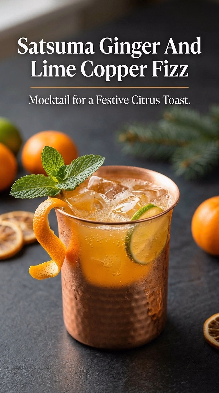 Satsuma Ginger And Lime Copper Fizz