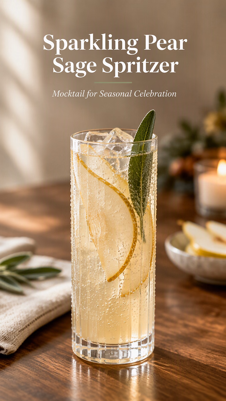Sparkling Pear Sage Spritzer