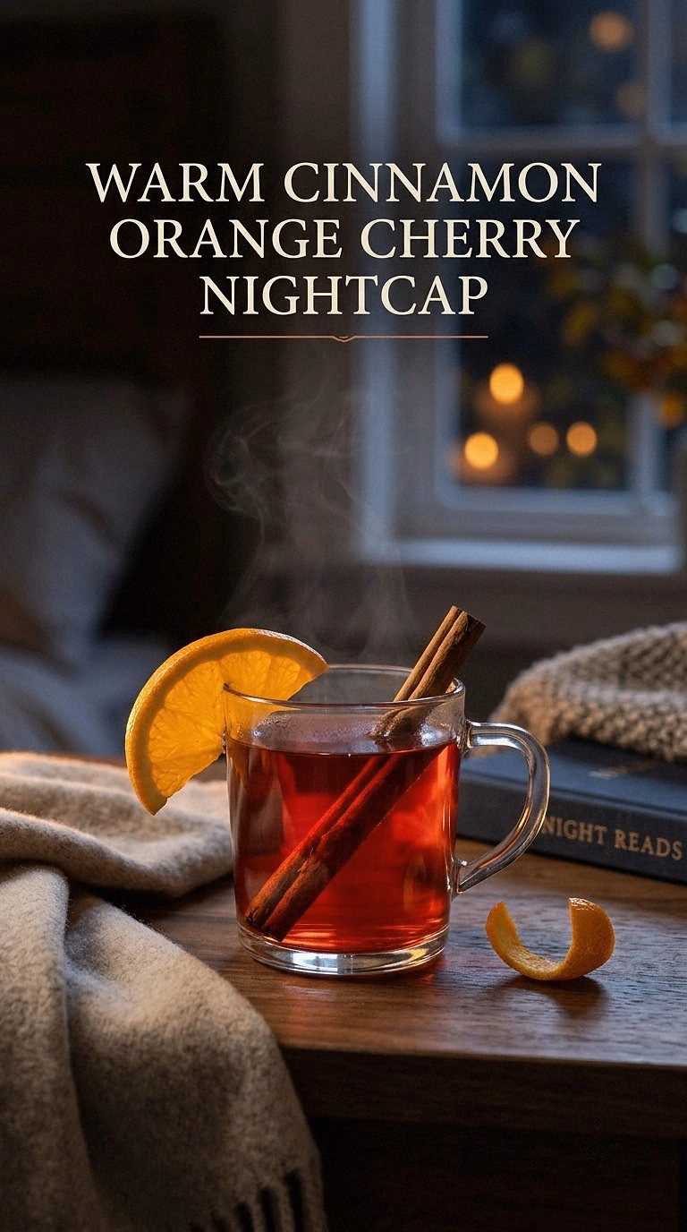 Warm Cinnamon Orange Cherry Nightcap