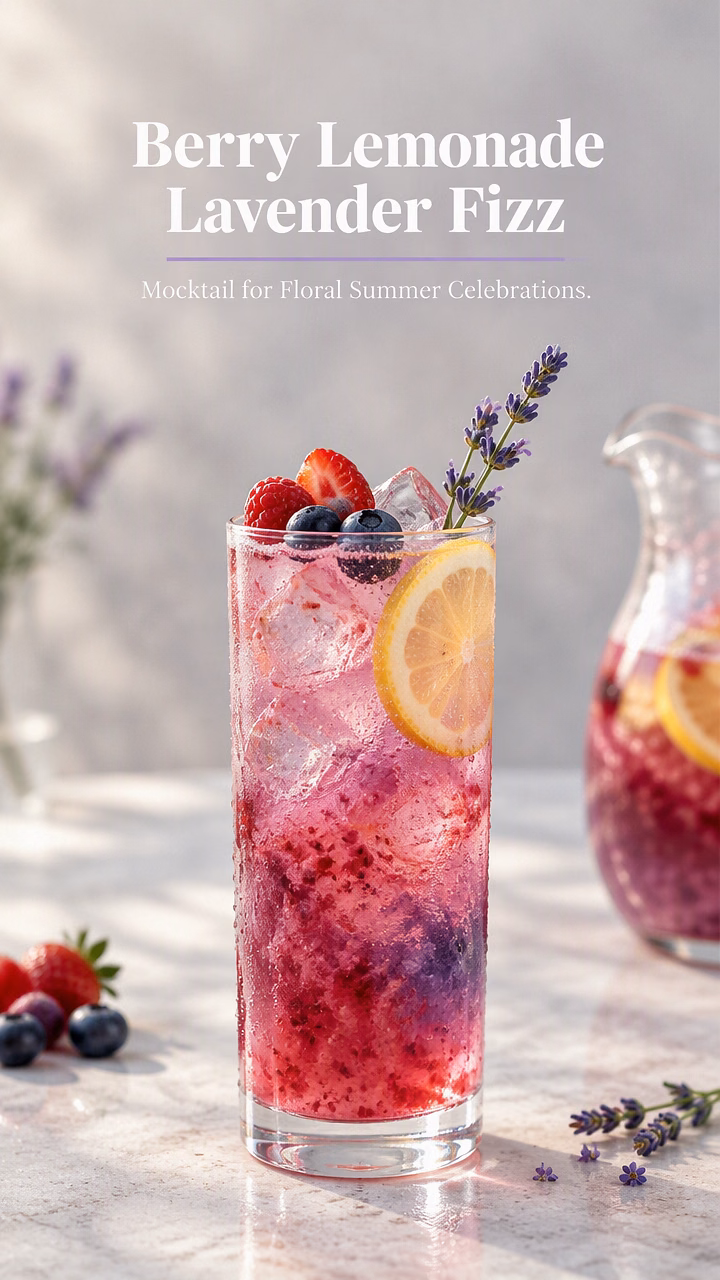 Berry Lemonade Lavender Fizz