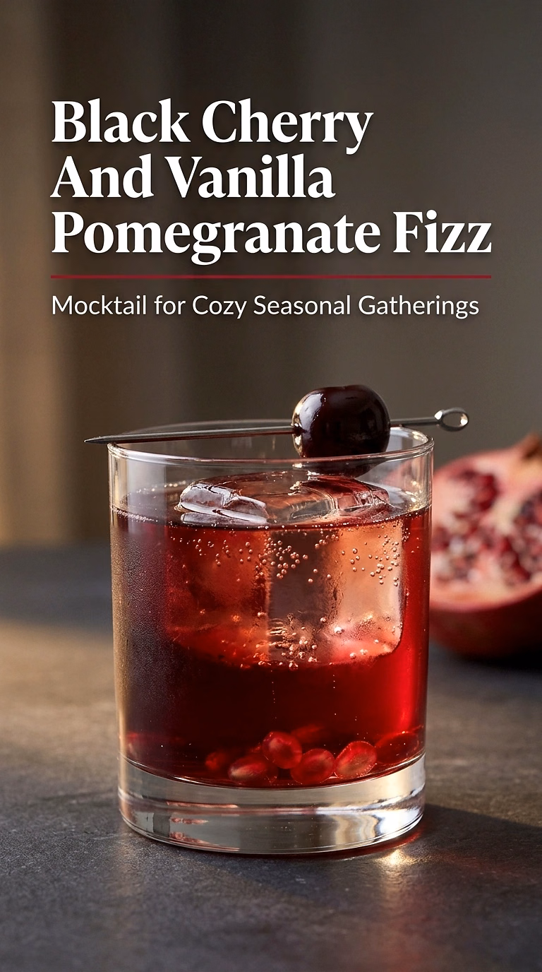 Black Cherry And Vanilla Pomegranate Fizz