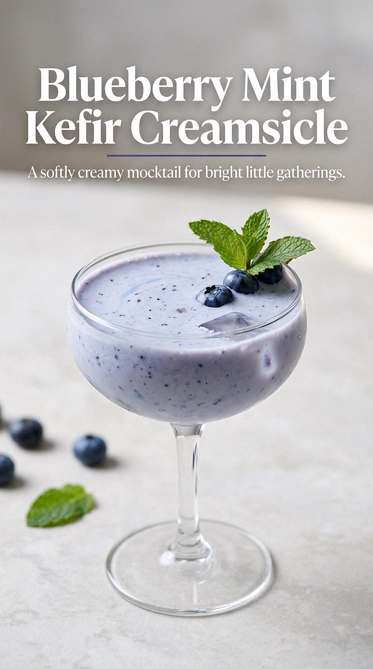 Blueberry Mint Kefir Creamsicle
