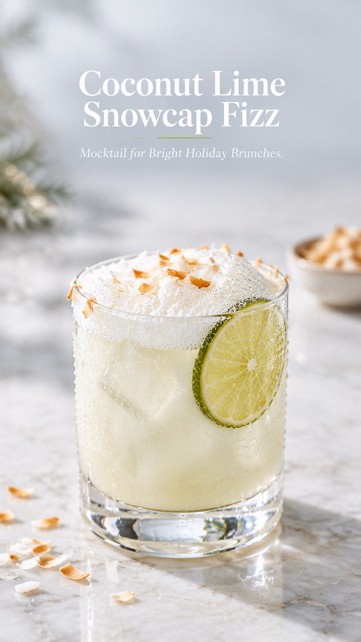 Coconut Lime Snowcap Fizz