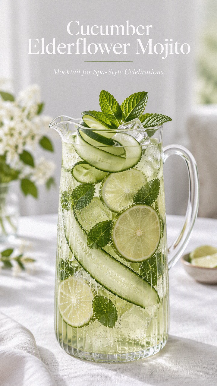 Cucumber Elderflower Mojito