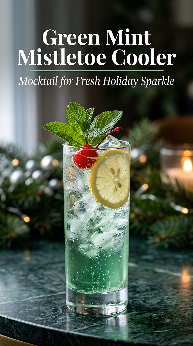 Green Mint Mistletoe Cooler