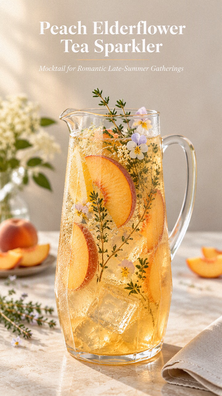 Peach Elderflower Tea Sparkler