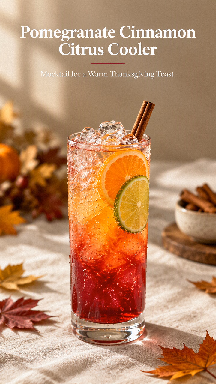 Pomegranate Cinnamon Citrus Cooler