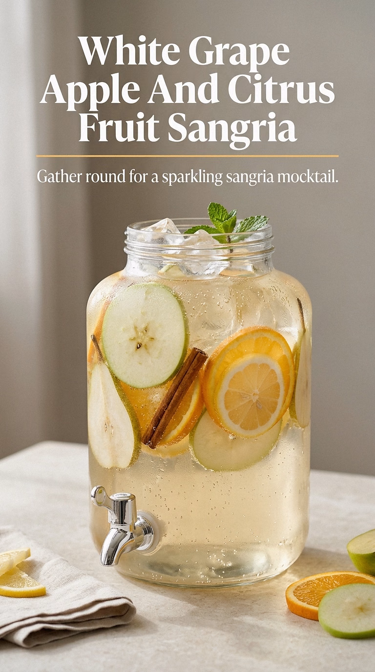 White Grape Apple And Citrus Fruit Sangria