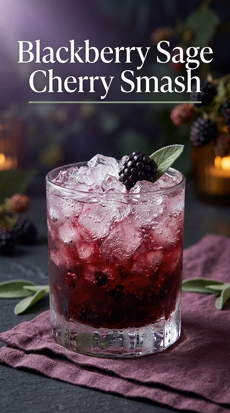 Blackberry Sage Cherry Smash