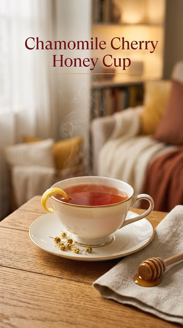 Chamomile Cherry Honey Cup