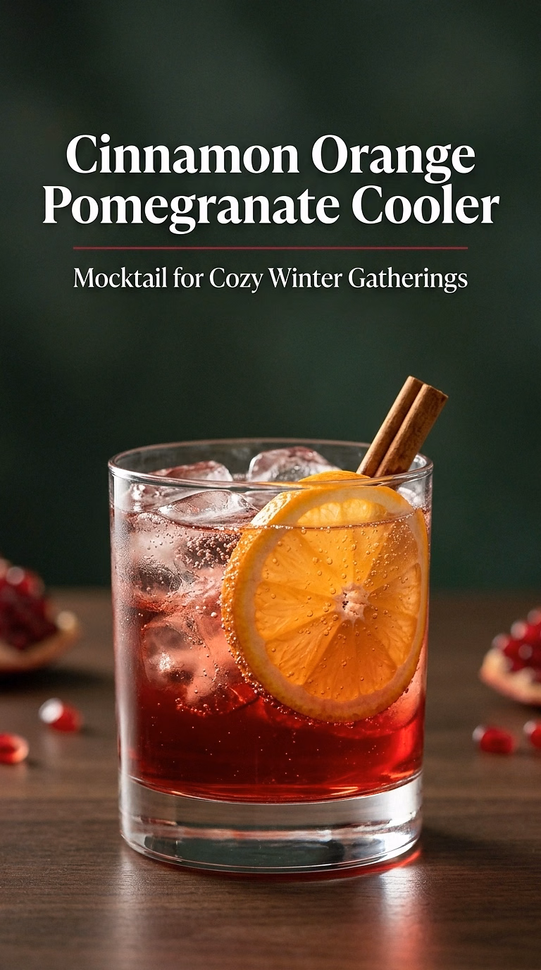 Cinnamon Orange Pomegranate Cooler