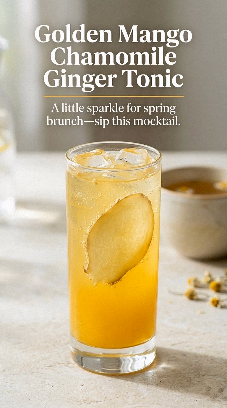 Golden Mango Chamomile Ginger Tonic