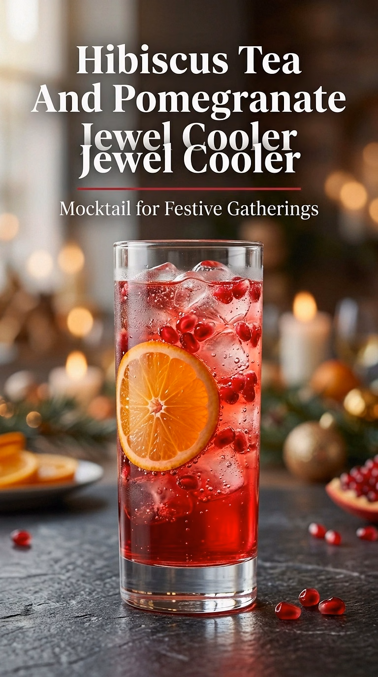 Hibiscus Tea And Pomegranate Jewel Cooler